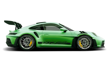 Silver Forgeline SS1R wheel set on Porsche 992 GT3RS the best forged racing wheels for Porsche center lock